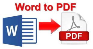 كيف أحول من وورد إلى pdf